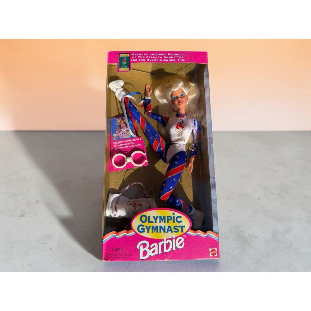 Mattel Barbie Olympic Gymnast Collector Edition Doll, 11.5 in, 1996